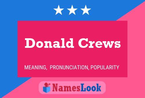 Pôster do nome Donald Crews