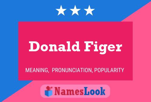 Pôster do nome Donald Figer