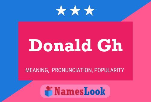 Pôster do nome Donald Gh