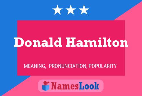 Pôster do nome Donald Hamilton