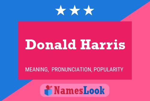 Pôster do nome Donald Harris