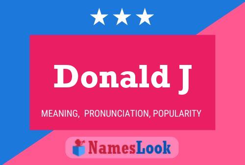 Pôster do nome Donald J