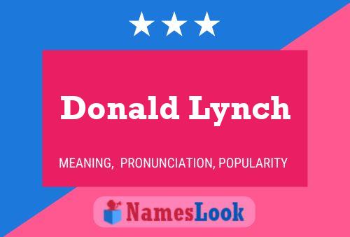 Pôster do nome Donald Lynch