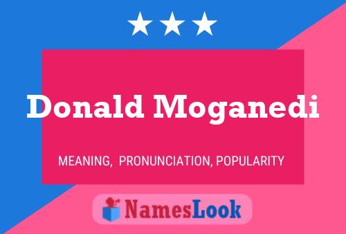 Pôster do nome Donald Moganedi