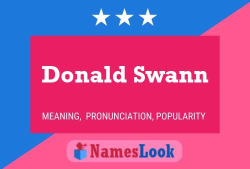 Pôster do nome Donald Swann