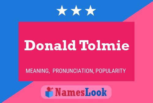 Pôster do nome Donald Tolmie