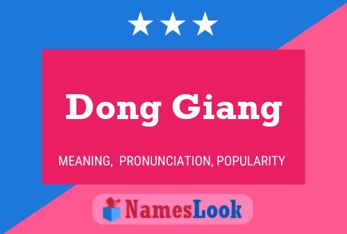 Pôster do nome Dong Giang