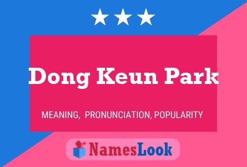 Pôster do nome Dong Keun Park