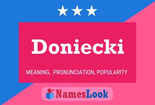 Pôster do nome Doniecki