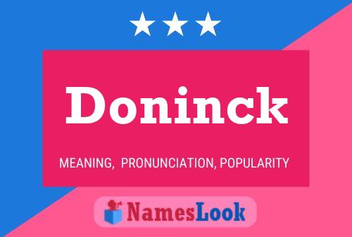 Pôster do nome Doninck