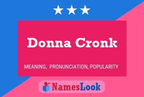 Pôster do nome Donna Cronk