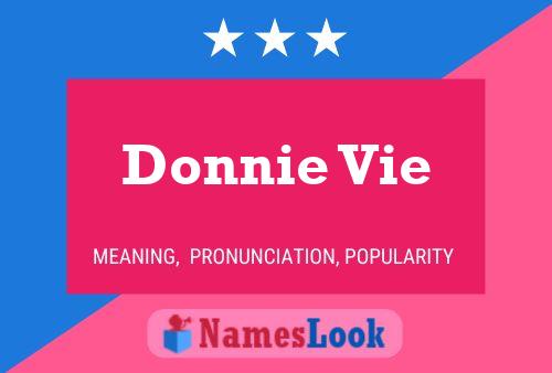 Pôster do nome Donnie Vie