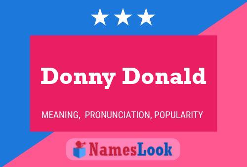 Pôster do nome Donny Donald