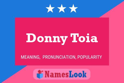 Pôster do nome Donny Toia