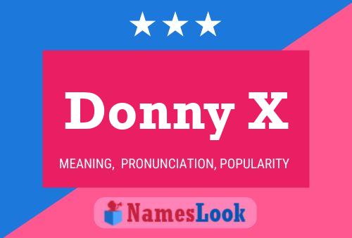 Pôster do nome Donny X