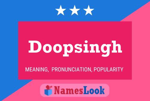 Pôster do nome Doopsingh