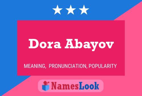 Pôster do nome Dora Abayov