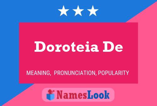 Pôster do nome Doroteia De