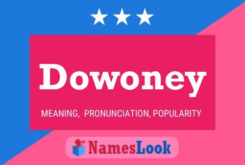 Pôster do nome Dowoney