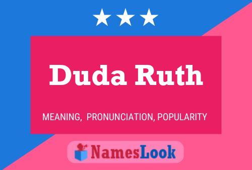 Pôster do nome Duda Ruth