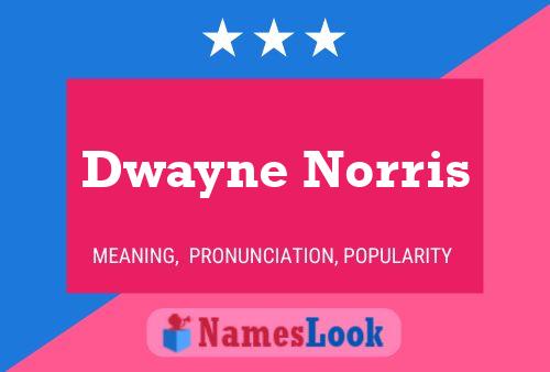 Pôster do nome Dwayne Norris