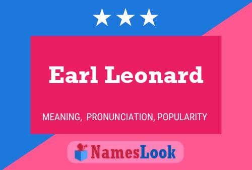 Pôster do nome Earl Leonard