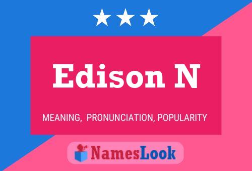 Pôster do nome Edison N