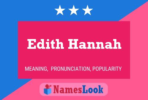 Pôster do nome Edith Hannah