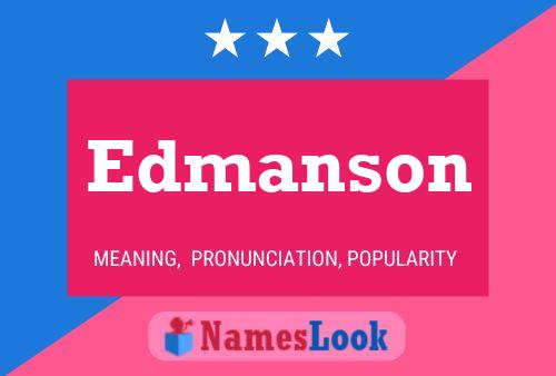 Pôster do nome Edmanson