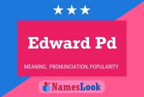 Pôster do nome Edward Pd