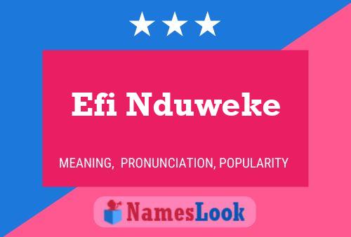 Pôster do nome Efi Nduweke