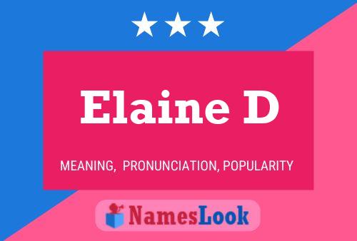 Pôster do nome Elaine D