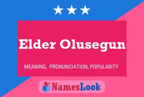 Pôster do nome Elder Olusegun