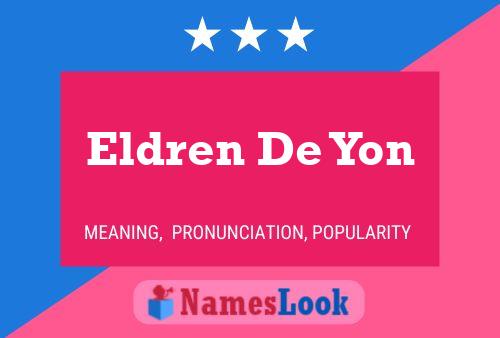 Pôster do nome Eldren De Yon