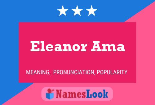 Pôster do nome Eleanor Ama