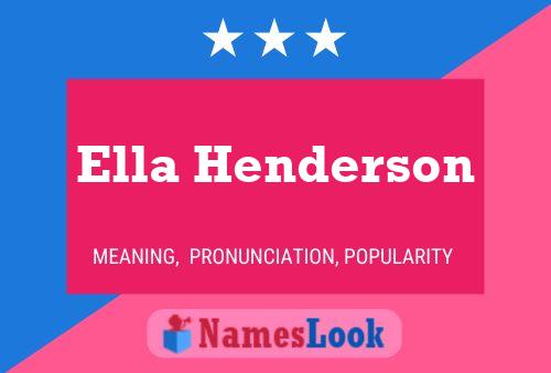 Pôster do nome Ella Henderson