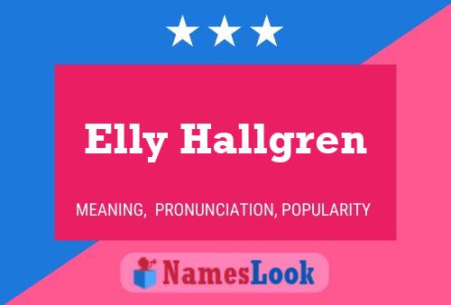 Pôster do nome Elly Hallgren