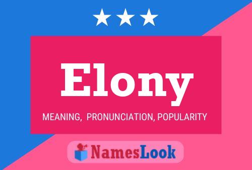 Pôster do nome Elony