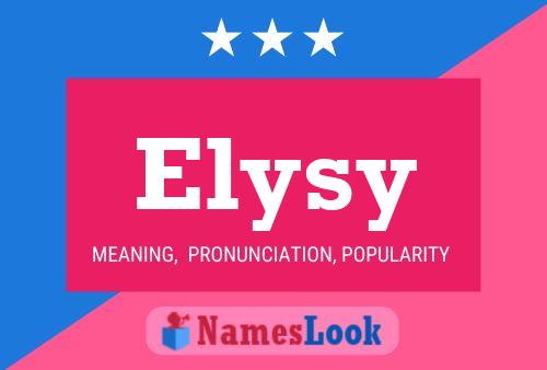 Pôster do nome Elysy