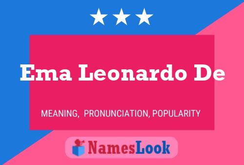 Pôster do nome Ema Leonardo De