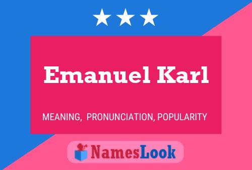 Pôster do nome Emanuel Karl