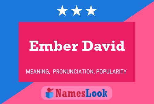 Pôster do nome Ember David