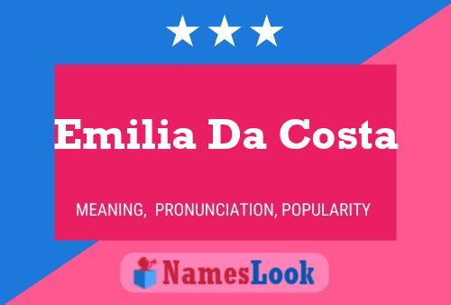 Pôster do nome Emilia Da Costa