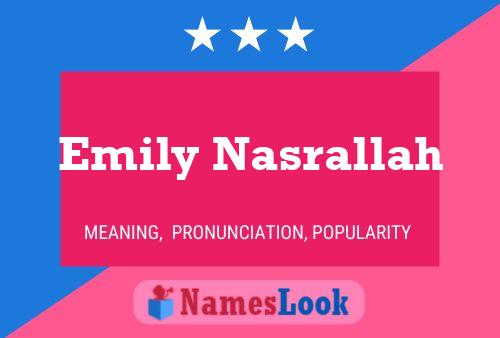 Pôster do nome Emily Nasrallah