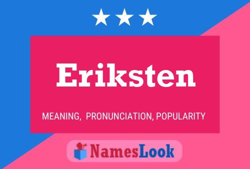 Pôster do nome Eriksten