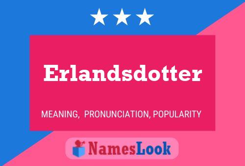 Pôster do nome Erlandsdotter