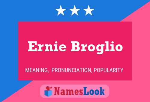 Pôster do nome Ernie Broglio