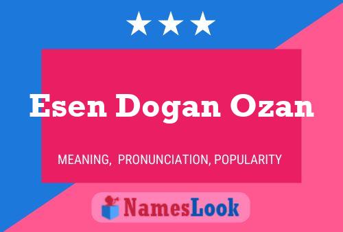 Pôster do nome Esen Dogan Ozan