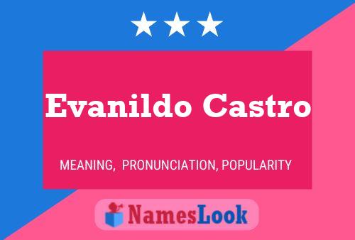 Pôster do nome Evanildo Castro