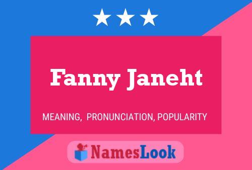 Pôster do nome Fanny Janeht